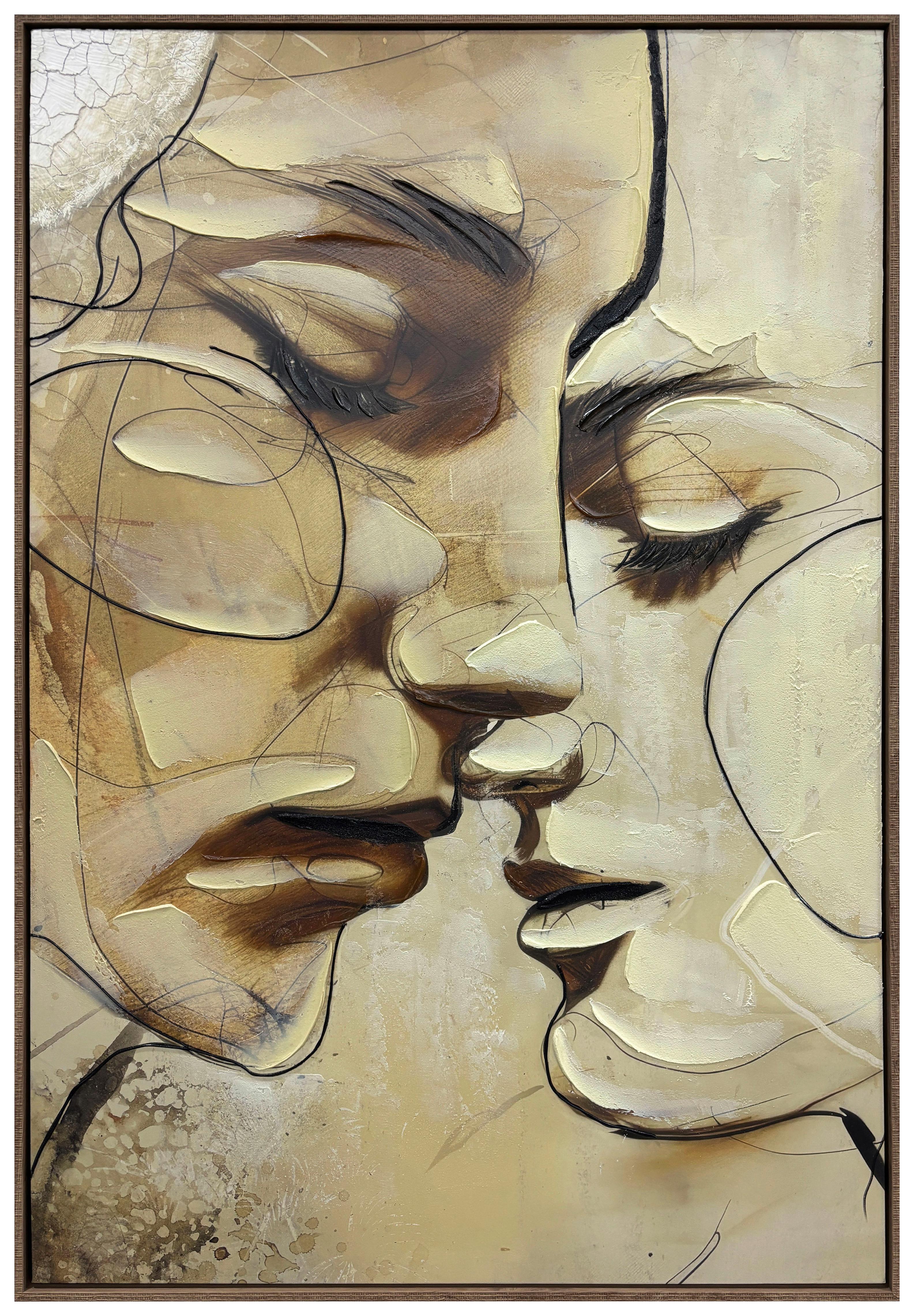 Tablou cu ramă Zolt cca. 80x120 cm - maro/bej, Konventionell, plastic/lemn (80/120/4.3cm) - Mömax
