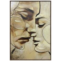 Tablou cu ramă Zolt cca. 80x120 cm - maro/bej, Konventionell, plastic/lemn (80/120/4.3cm) - Mömax