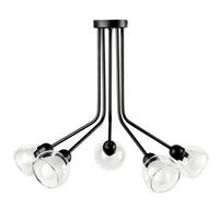 Deckenleuchte Denver Schwarz max. 6 Watt - Schwarz, Basics, Metall (55/45cm)