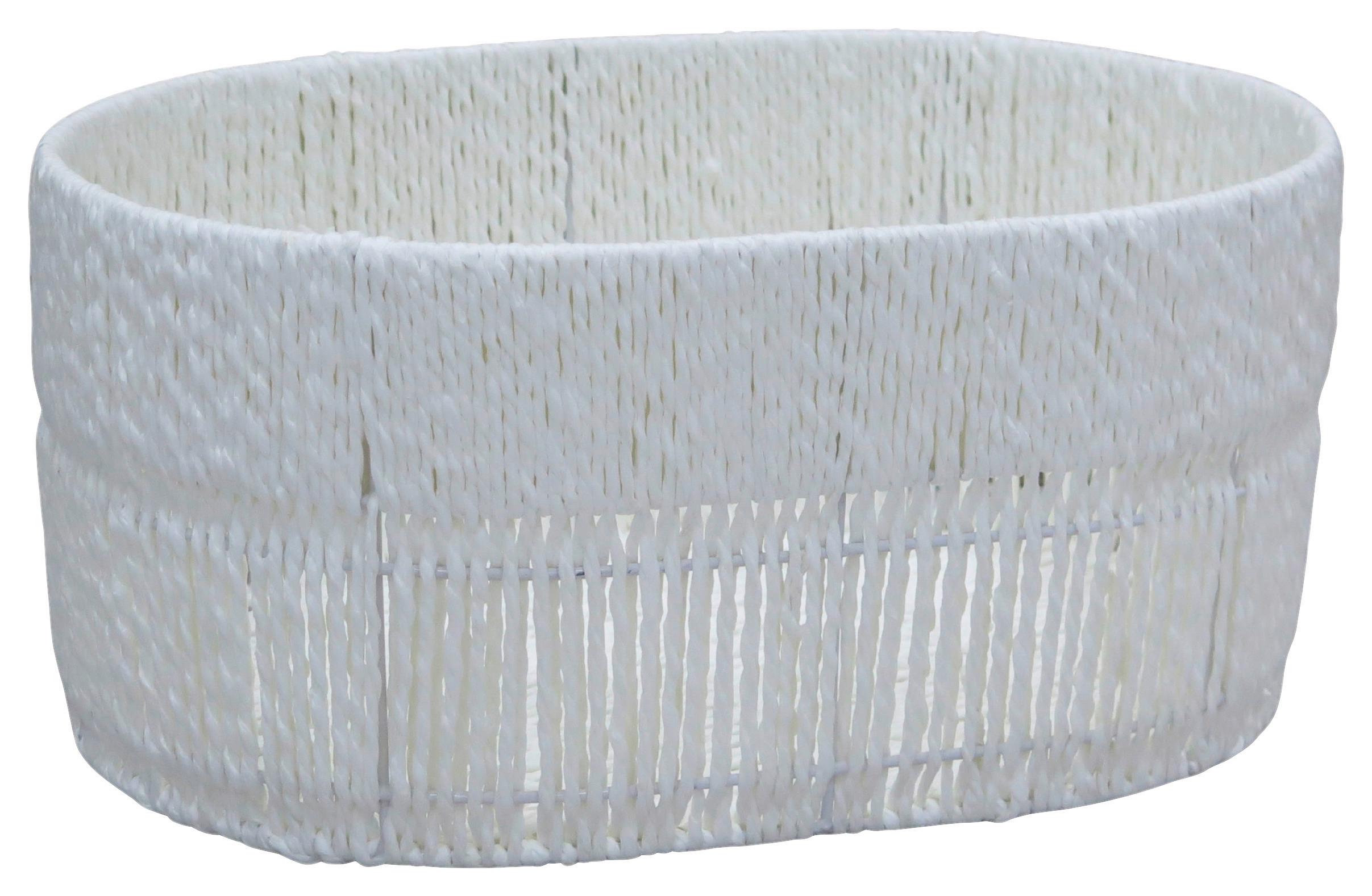 Košara Casei Oval - bijela, Konvencionalno, papir/metal (39/18/27cm) - Mömax