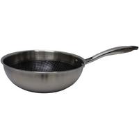 Wokpfanne Silver Line Edelstahlfarben - Edelstahlfarben, MODERN, Metall (24/8cm) - Gourmesto