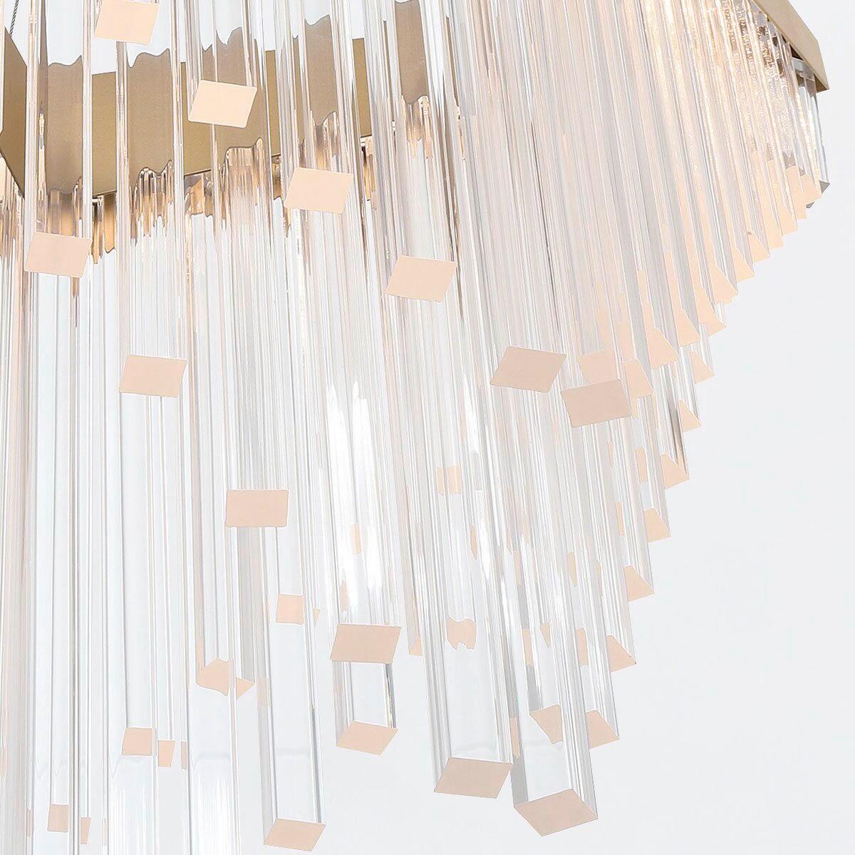 Csillár Qn-Vivien-P-L-Bg - aranyszínű, Konventionell, műanyag/fém (40,5/119,4cm) - Elstead Lighting