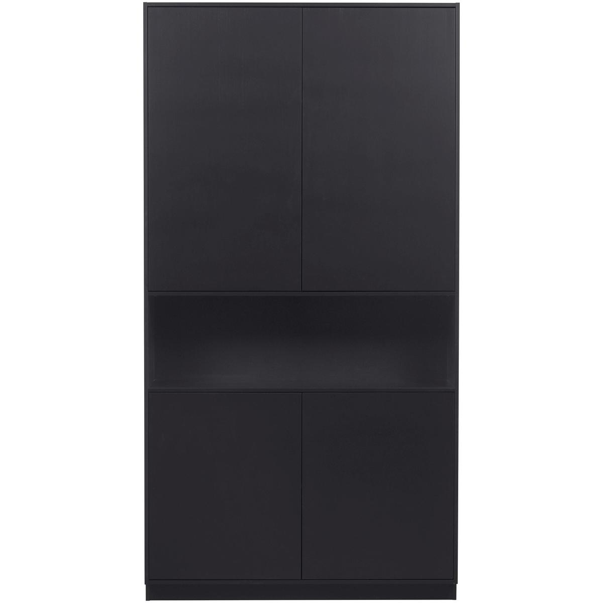 Buffet Finca Schwarz - Schwarz, Design, Holz (110/210/40cm) - Livetastic