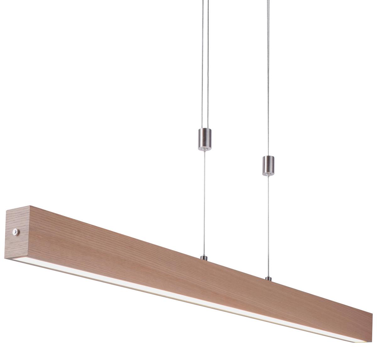 LAMPA WISZĄCA LED AMANDA - kolor aluminiowy, Design, tworzywo sztuczne/metal (110/5/160cm)