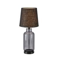 Tischleuchte Costero max. 40 Watt - Schwarz, Basics, Glas/Naturmaterialien (25/25/61cm) - Markslöjd