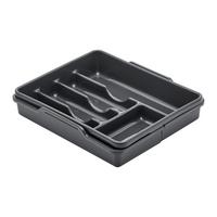 Tavă pentru tacâmuri Amelie - grafit, Konventionell, plastic (32/7,5/38cm) - Modern Living