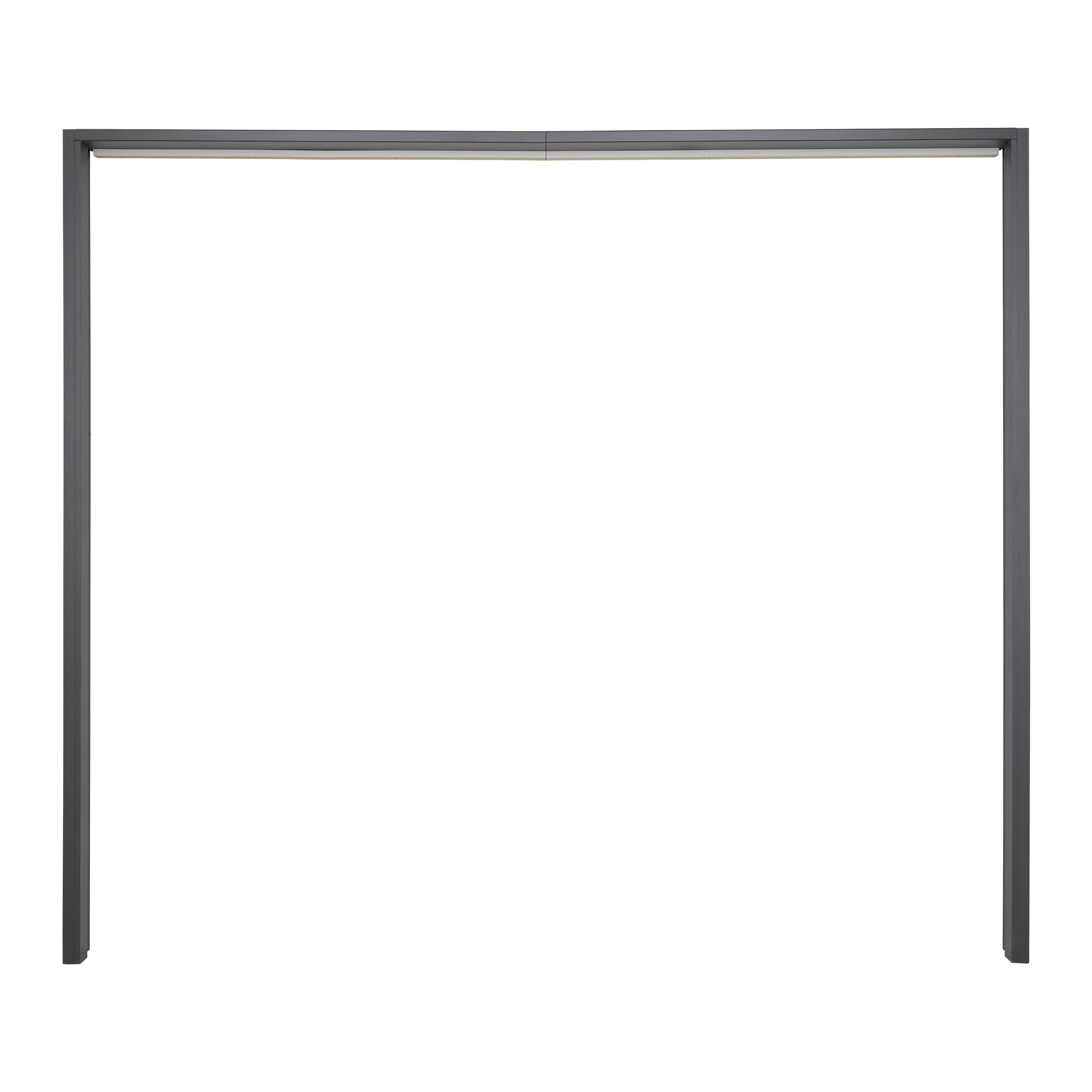 Ukrasni Okvir Leo - boje grafita, Konvencionalno, drvni materijal (257/222/5cm) - Premium Living