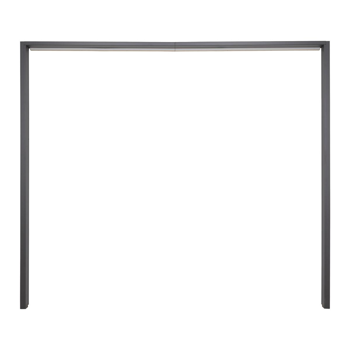 Ukrasni Okvir Leo - boje grafita, Konvencionalno, drvni materijal (257/222/5cm) - Premium Living