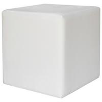 Tabure Colorfull Cube - bela/bež, Moderno, umetna masa/tekstil (40/40/42cm) - Mömax