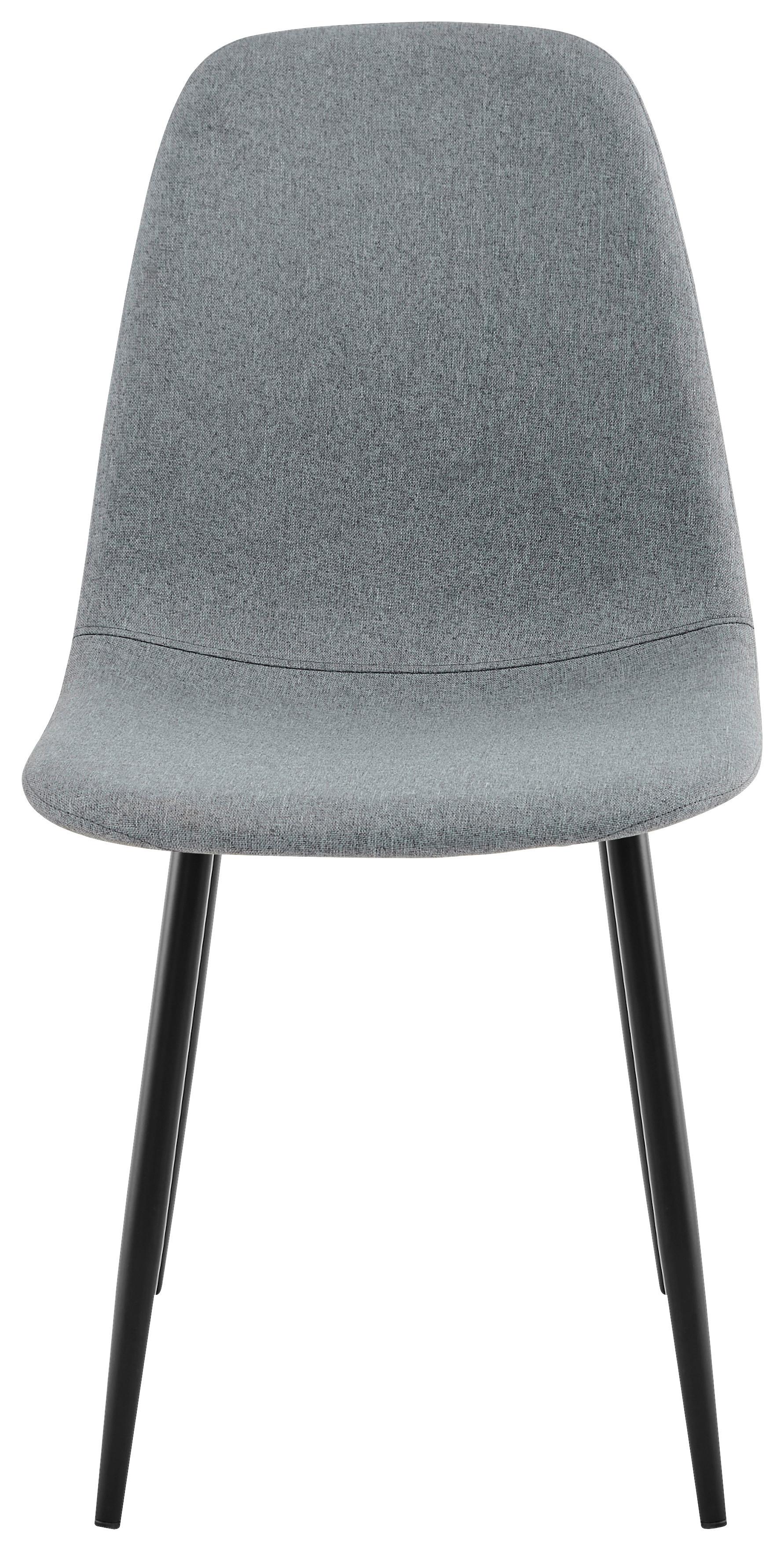 Scaun MARIA II - gri deschis/negru, Modern, metal/textil (44/86/63,5cm) - Based
