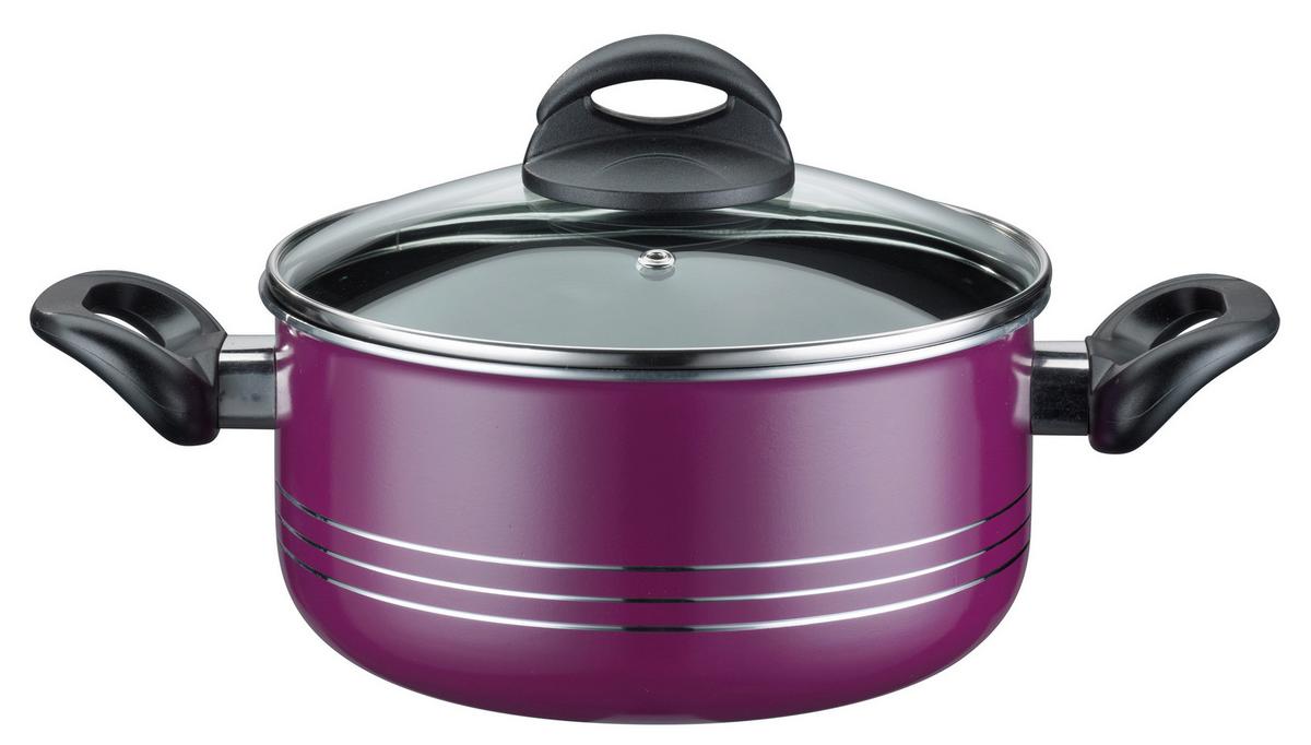 Set Posod Milano Lila, 4-Delni - lila, Basics, kovina - GSW