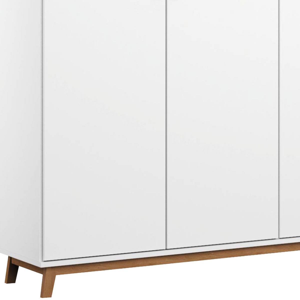 DULAP USI ROTATIVE CARLSSON - alb, Basics, material pe bază de lemn (181/203/53cm) - Modern Living
