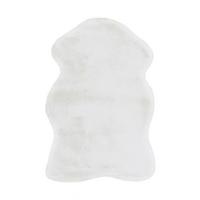 Fellteppich 77zyf-60-90-O Rabbit - Weiss, Trend, Textil (60/90cm) - Kayoom