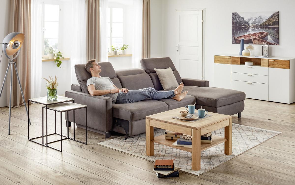Klubska Mizica V Barvi Hrasta Costa Rica - barve hrasta, Konvencionalno, les (75/75/47cm) - Modern Living