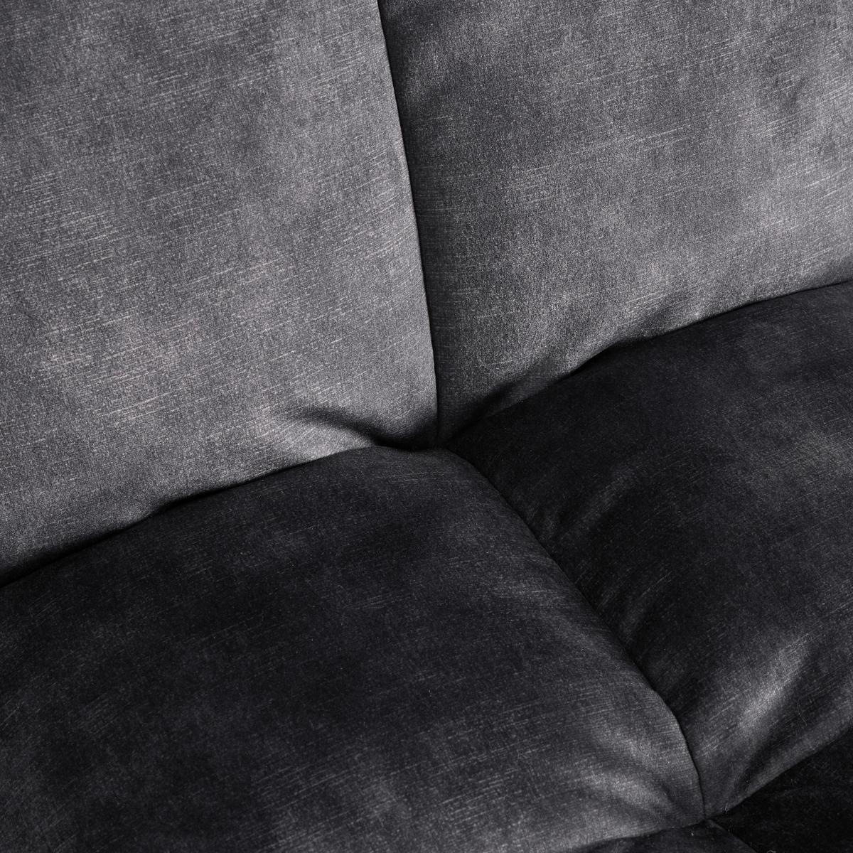 Barhocker Fonia Dunkelgrau Samt Gepolstert - Dunkelgrau/Goldfarben, MODERN, Holz/Textil (46/103,5/57cm) - Bessagi Home