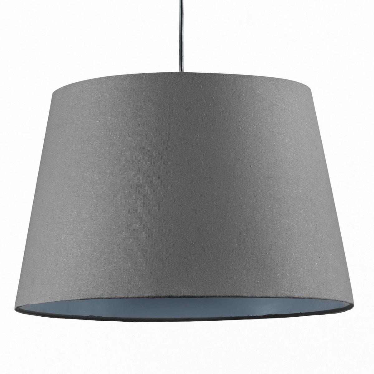 Hängeleuchte Vera Blaugrau max. 22 Watt - Blaugrau, Natur, Textil/Stein (45/90cm)