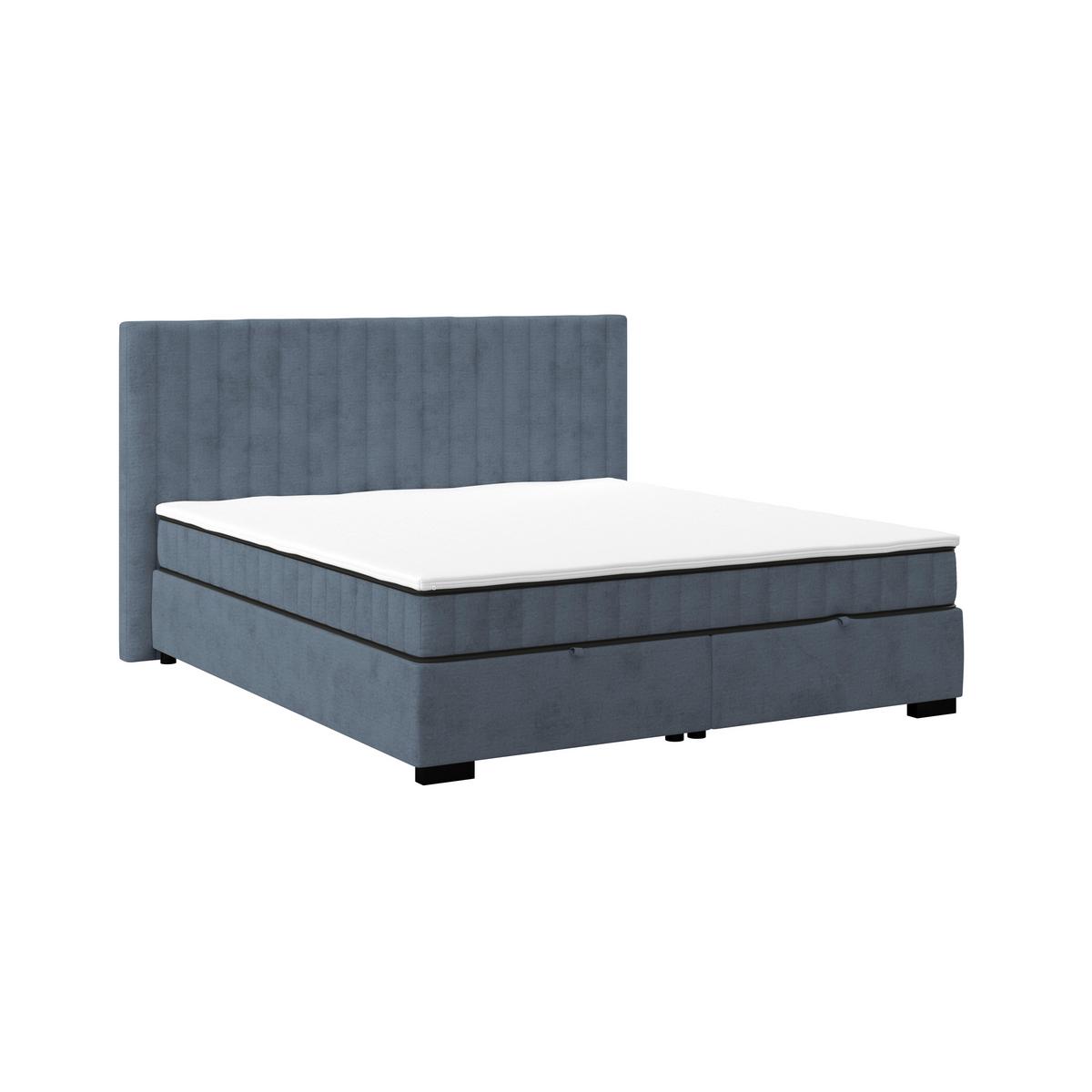 Box Krevet Maya C - crna/sivoplava, Moderno, drvni materijal/drvo (200/220cm) - Based