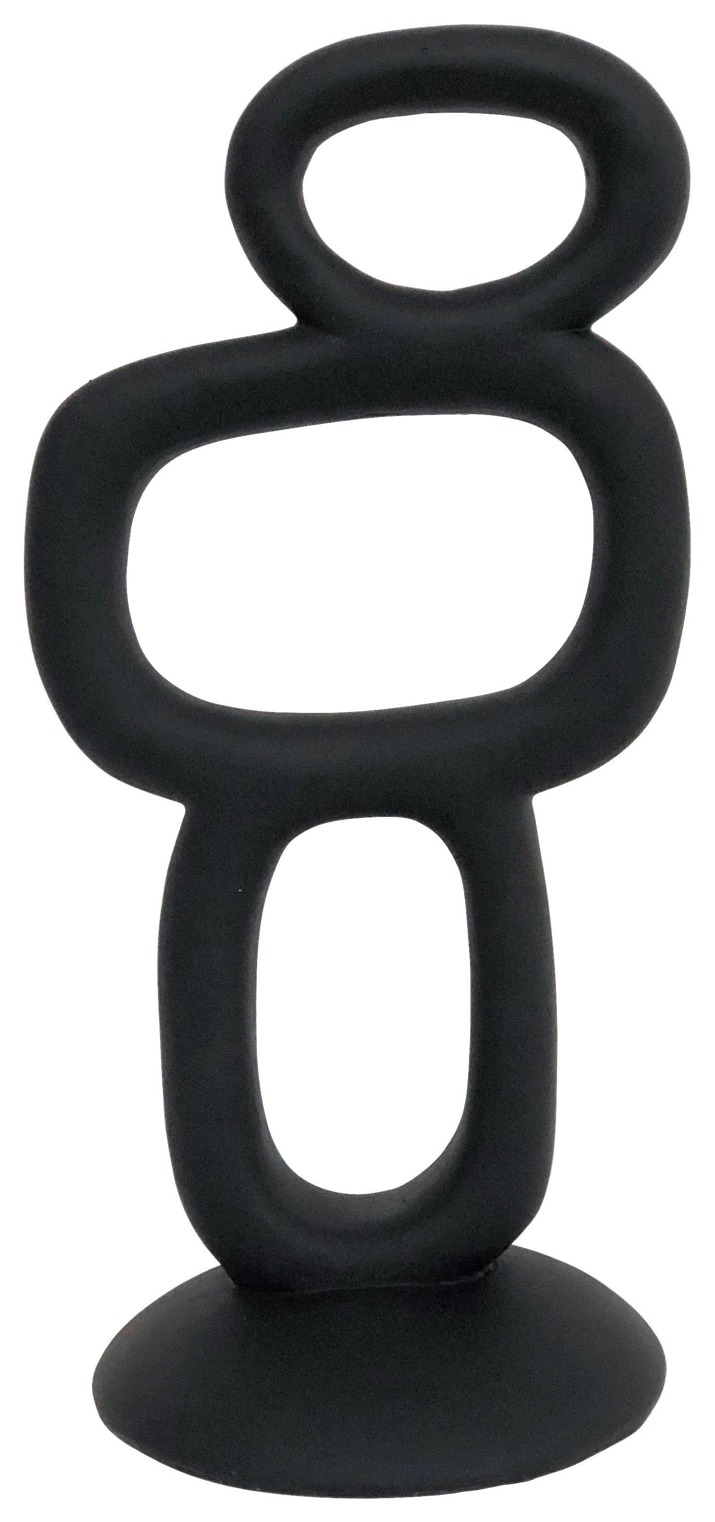 SKULPTUR NELE - svart, Romantik / Lanthus, plast (13,5/28/10,8cm) - Mömax