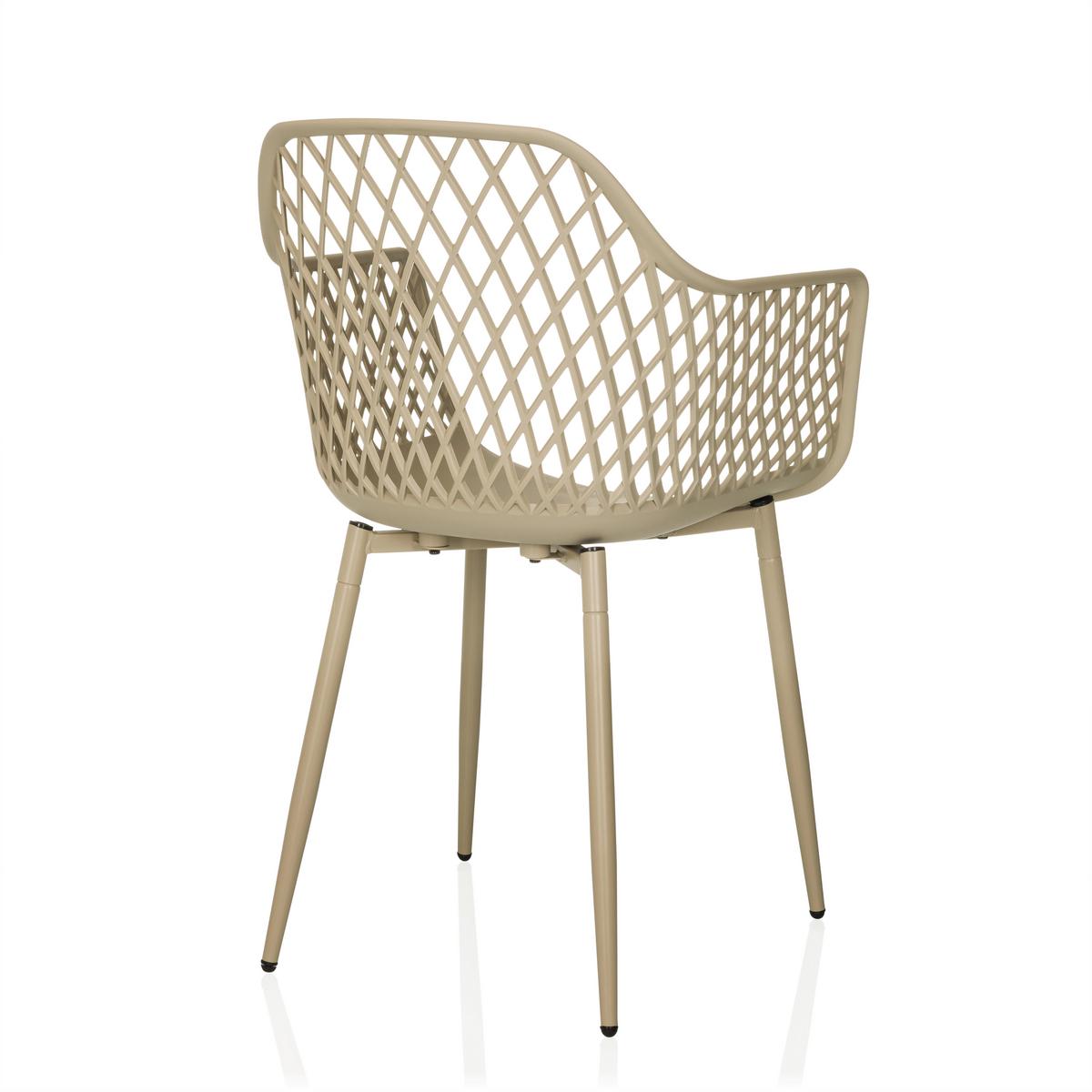 Vrtni Stol Begio L, Bež - bež, Moderno, kovina/umetna masa (56/81/50cm) - MID.YOU