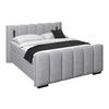 Boxspring Krevet Elysia - svijetlo siva/crna, Trend, drvni materijal/drvo (200/220cm) - Premium Living