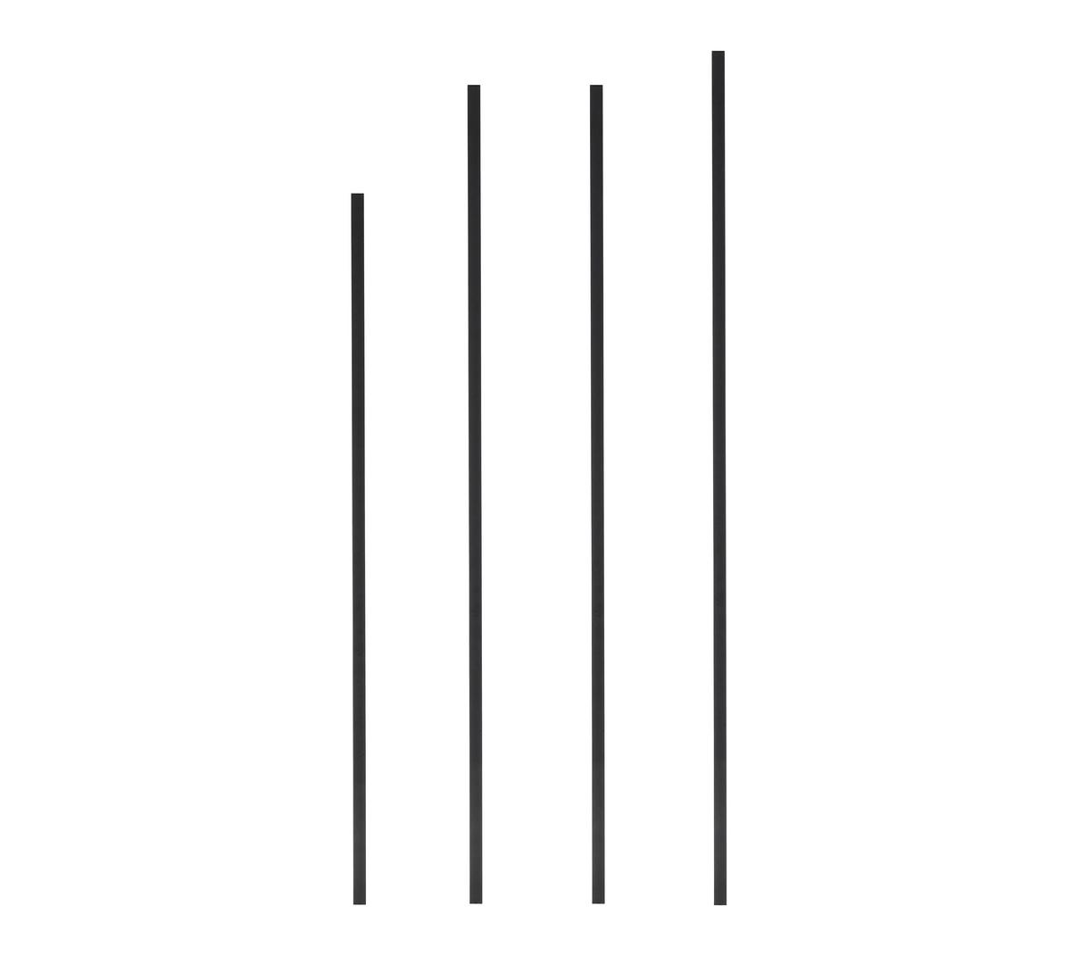 LED-LEUCHTKASTEN NUMIK - Schwarz, Modern, Kunststoff (50/75/100/1,3/0,7cm) - Mömax