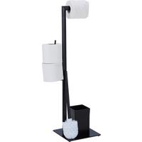Wc-bürstenkombination Gregotti 2 In Schwarz - Schwarz, Modern, Kunststoff/Metall (20/71/20cm) - Mömax