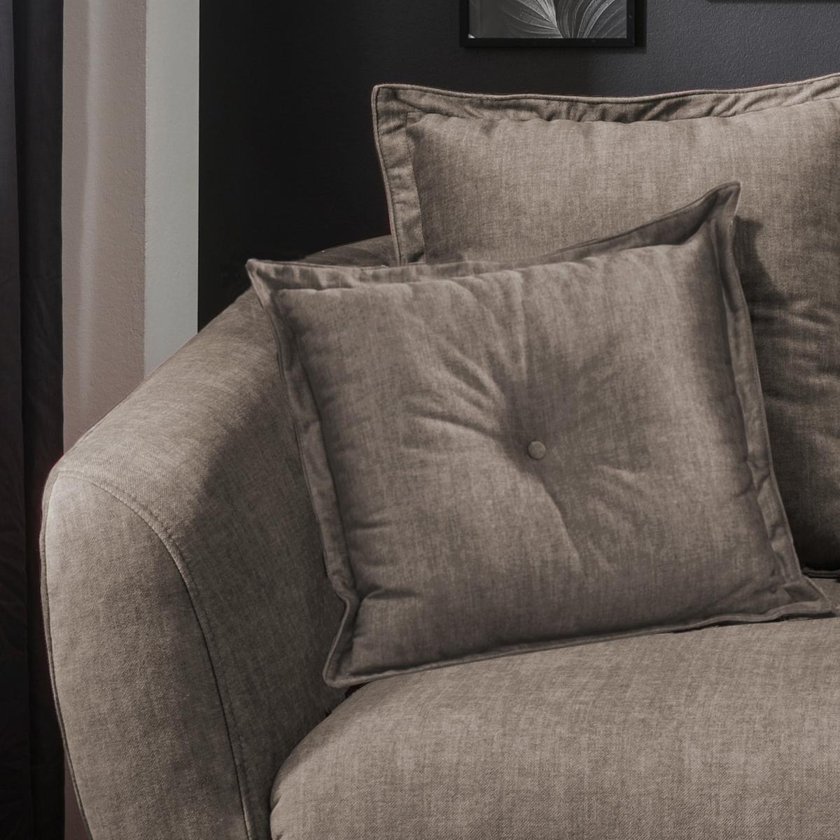 2,5-Sitzer-Sofa Baggio Braun Velours - Buchefarben/Braun, MODERN, Holz/Textil (196/94/103cm) - Livetastic
