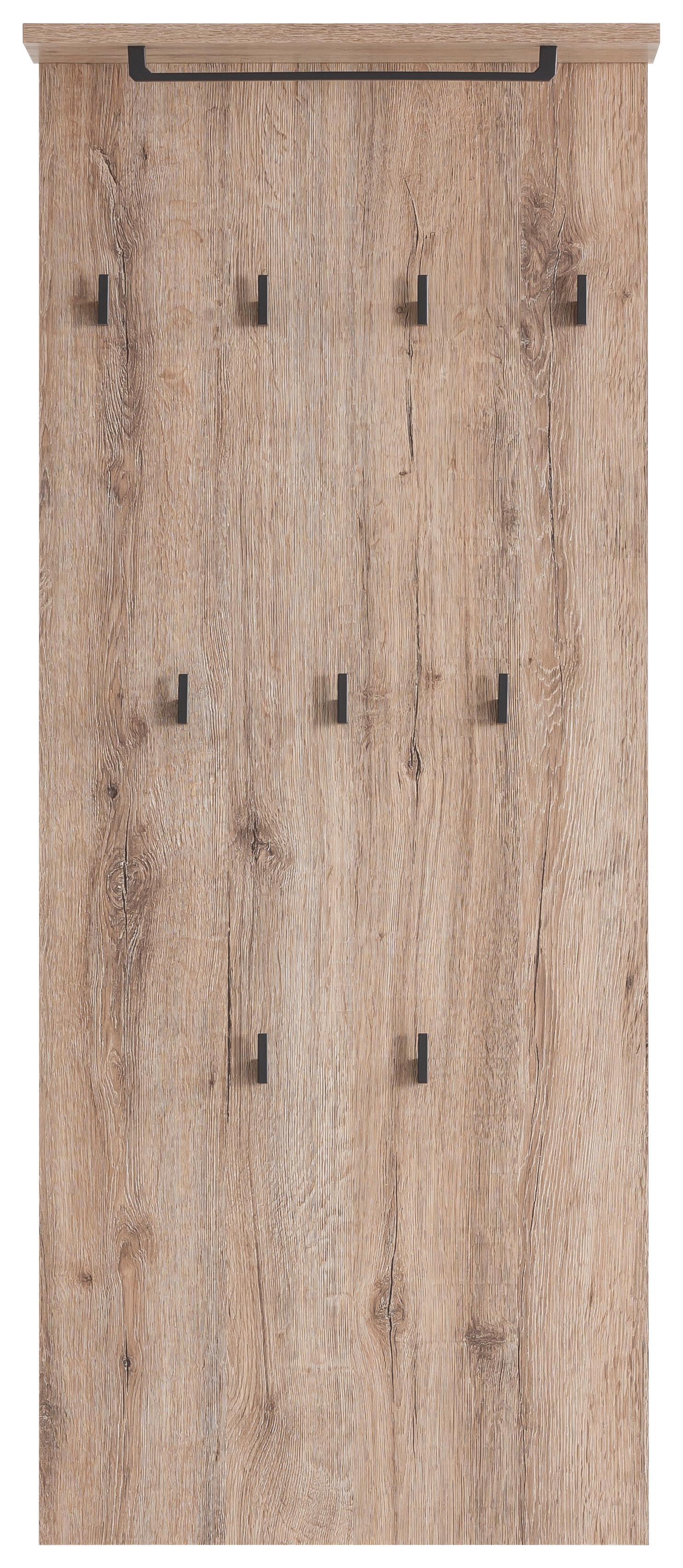 Garderobenpanel Cosmo ca.50x120,6x19,9cm Wildeiche - Wildeiche, Design, Holzwerkstoff (50/110,6/20,9cm) - MID.YOU