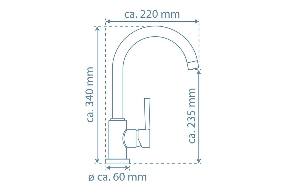 Slavina Cornwall - boje oplemenjenog čelika, Lifestyle, metal/plastika (34cm)