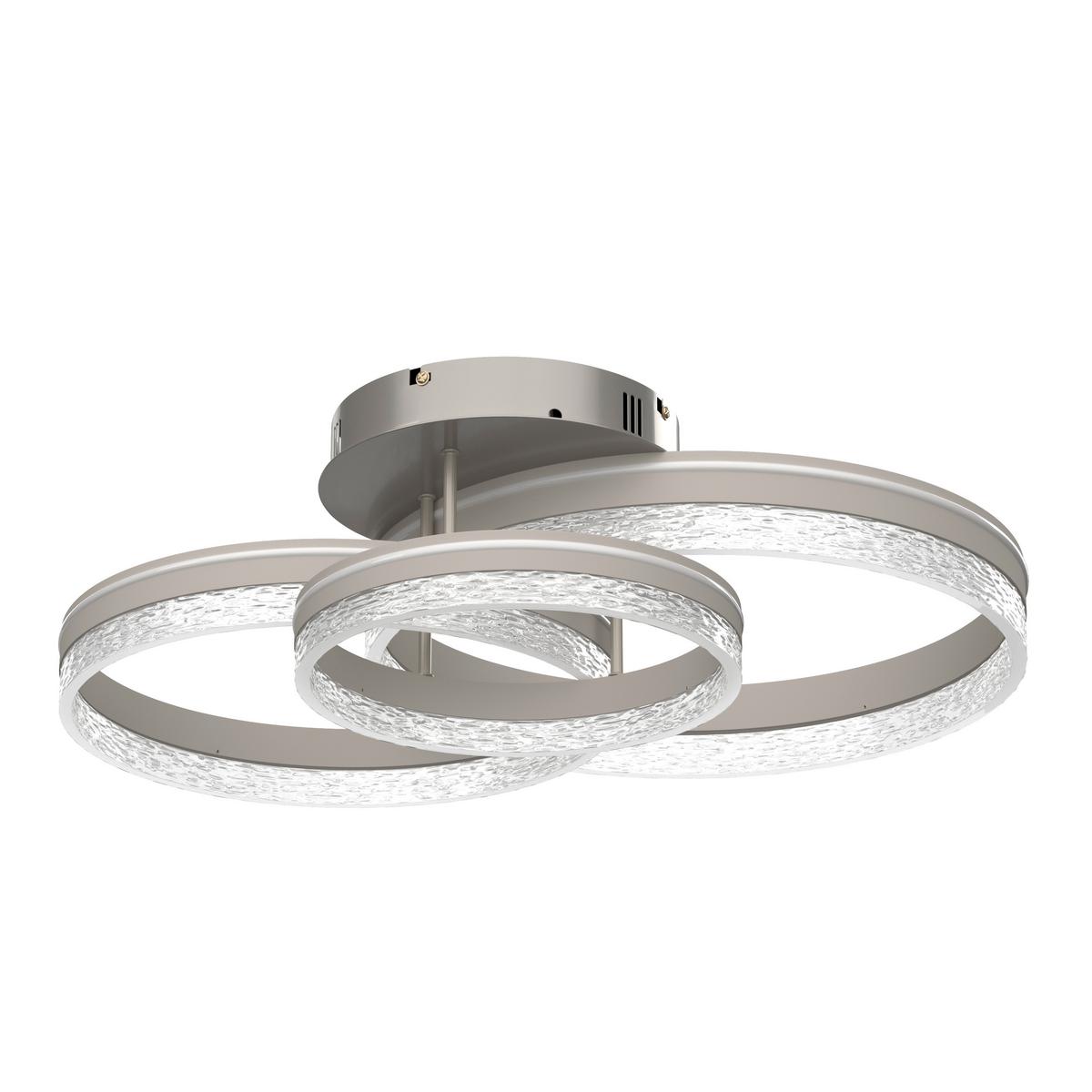 LAMPA SUFITOWA LED SWANSEA *SBN* - cappuccino, Design, tworzywo sztuczne/metal (72/63/22cm) - Novel
