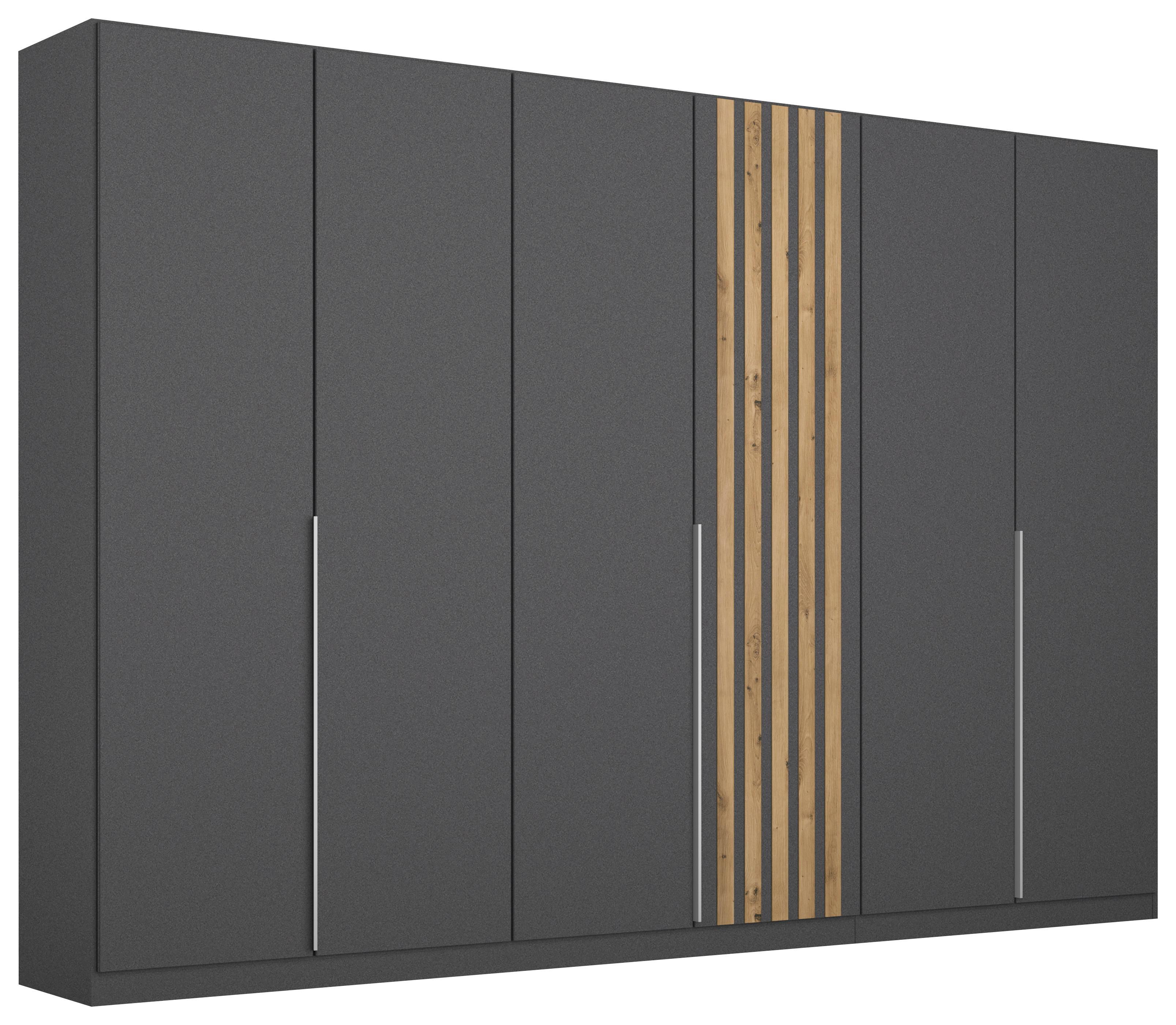 Ormar S Klasičnim Vratima Lamella - siva/hrast Artisan, Moderno, drvni materijal/metal (271/210/54cm) - Modern Living