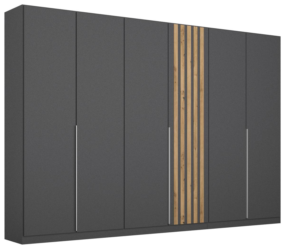 Ormar S Klasičnim Vratima Lamella - siva/hrast Artisan, Moderno, drvni materijal/metal (271/210/54cm) - Modern Living