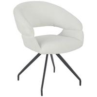 Scaun ROYAL - bej/alb, Design, metal/textil (62/63,5/85,5cm) - Premium Living