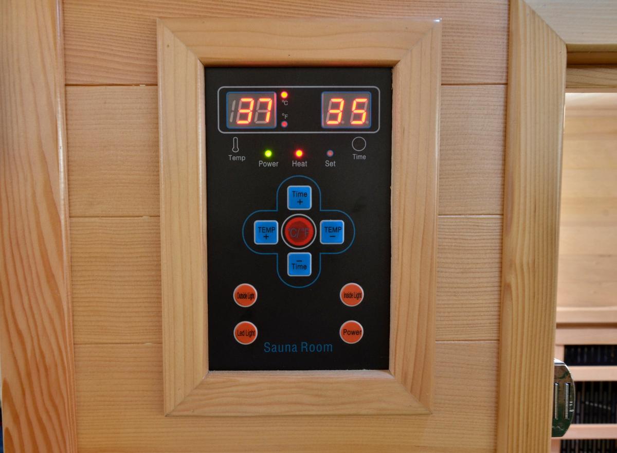 INFRAROTKABINE CARMEN B: 120 CM 2 PERSONEN - Braun, Basics, Holz (120/195/120cm) - Sanotechnik