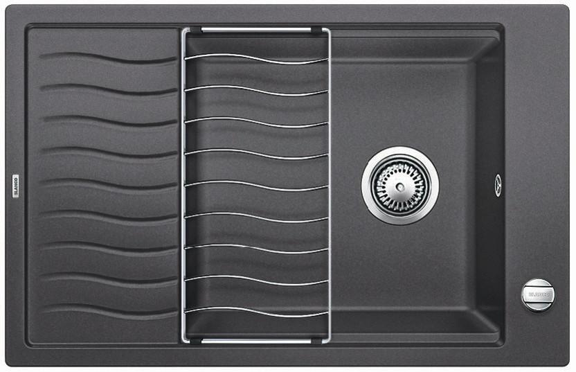 Spüle Blanco Elon XL6S - Grau, MODERN, Stein (78/50cm) - Blanco