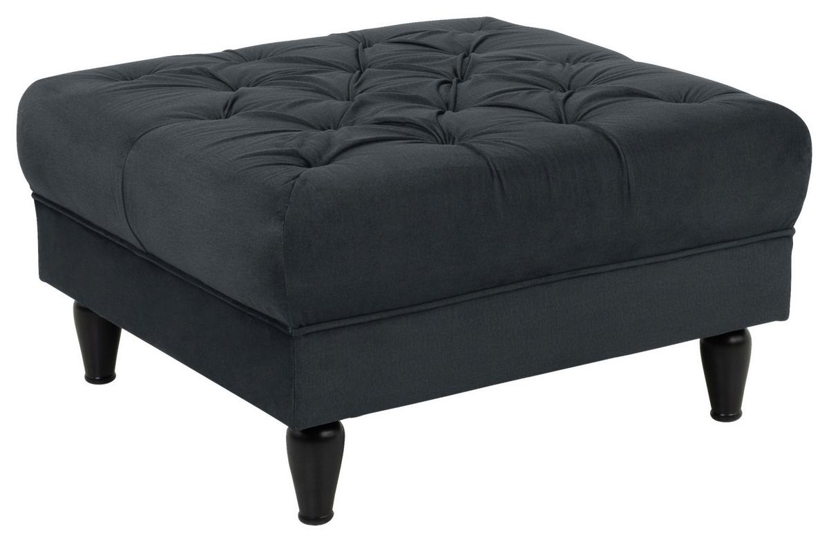 Tabure Cupido - crna/antracit, Design, tekstil/drvo (82/44/82cm) - Mömax