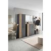 GARDEROB CADIX -EXKLUSIV- - svart/antracit, Modern, trämaterial/plast (60/195/36cm) - Mömax