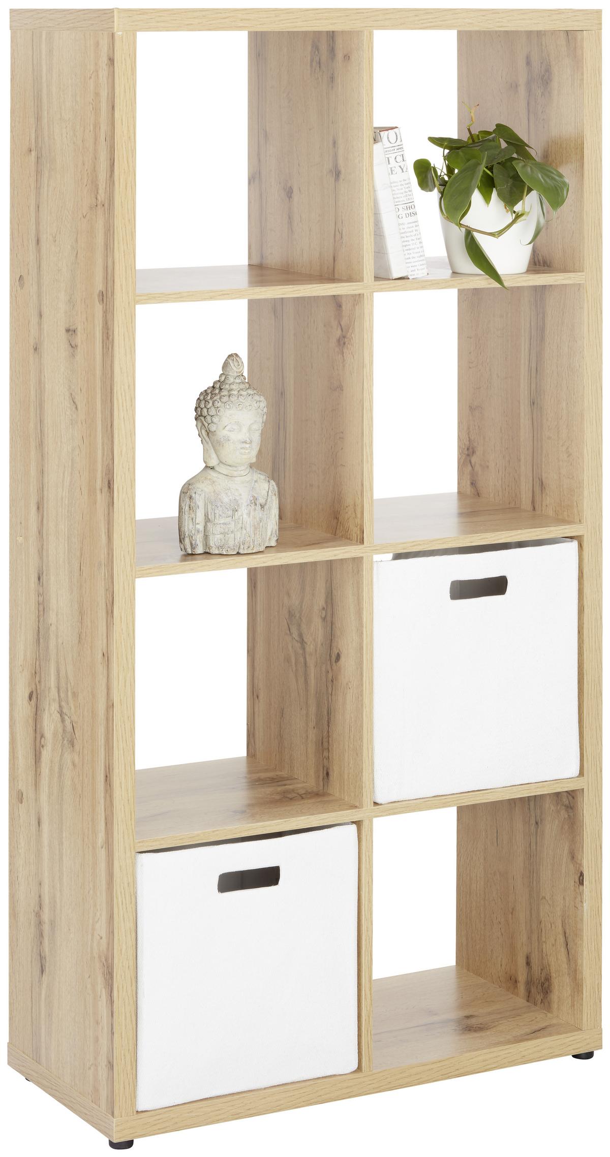 Raumteiler in Wotaneiche - Eichefarben, Modern, Holzwerkstoff/Kunststoff (76/147/34cm) - Mömax