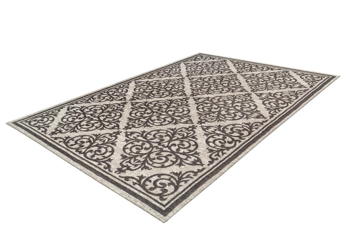 Flachwebeteppich Davio 100 - Grau, Konventionell, Textil (120/170cm) - Kayoom