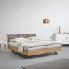 Polsterbett Dormio ca. 180x200 cm Eichefarben/Braun - Eichefarben/Schwarz, MODERN, Holz/Textil (180/200cm) - Bessagi Home