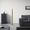 LED-GOLVLAMPA GUMO - svart/guldfärgad, Modern, metall (18/144cm) - Mömax