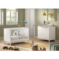 Babyzimmer Eva 3-tlg. Weiß - Weiß, MODERN, Holz/Holzwerkstoff - Vipack