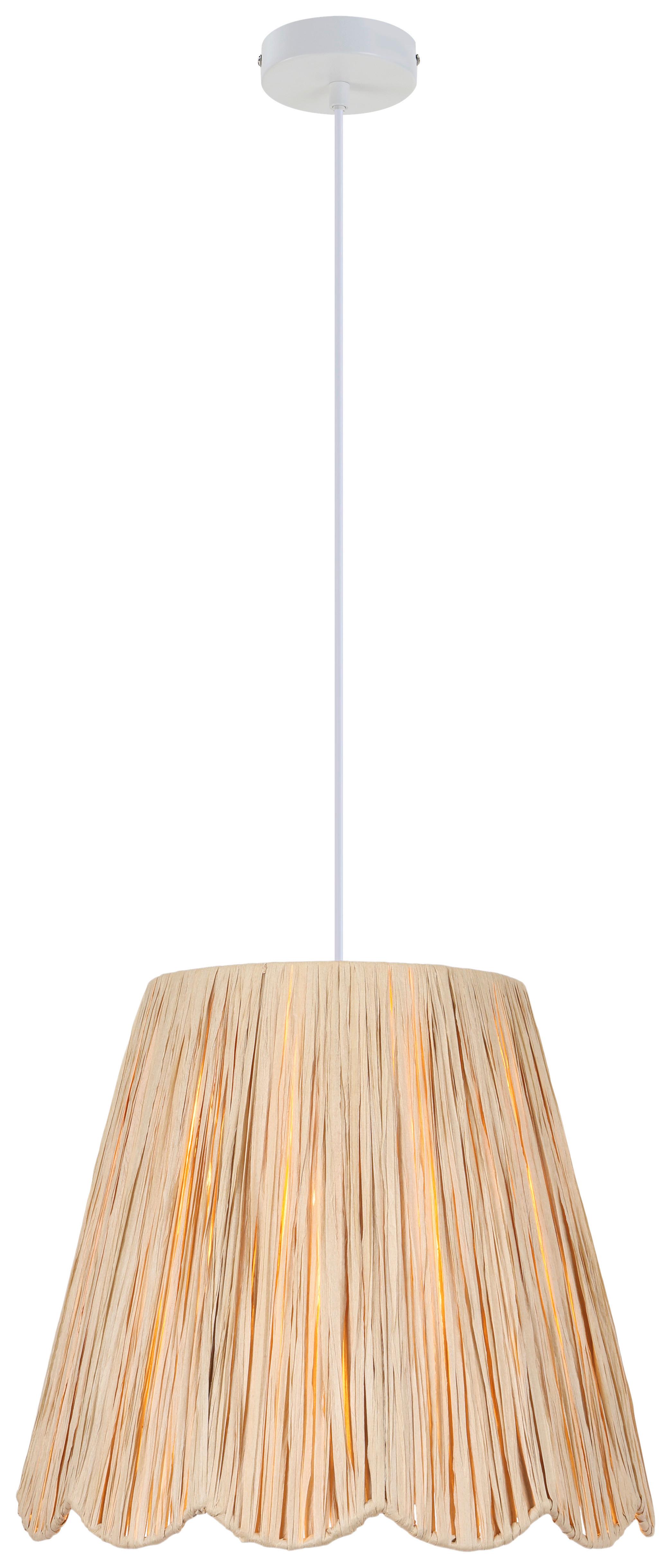 LAMPA WISZĄCA DARLIN - kolor naturalny/biały, Konventionell, metal/papier (40/120cm) - Collet's Monde