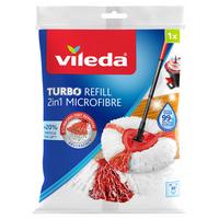 Wischbezug Easy Wring Mocio Turbo Rot/Weiß - Rot/Weiß, Basics, Textil (20/4/30cm) - Vileda