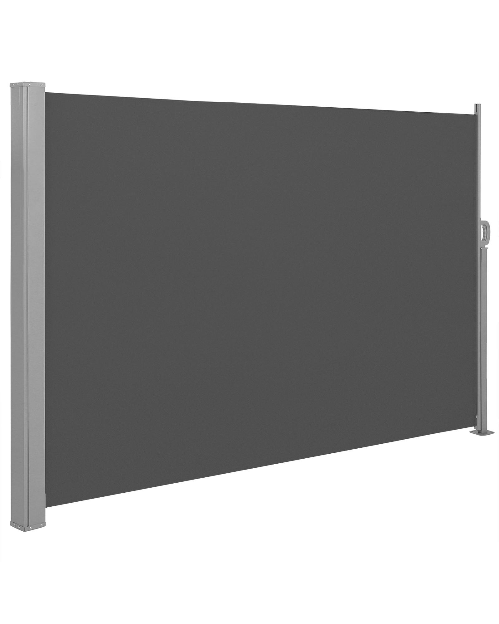 Rollbare Seitenmarkise Grau ca. 300x180cm - Dunkelgrau/Grau, Basics, Textil/Metall (300/180cm) - Modante
