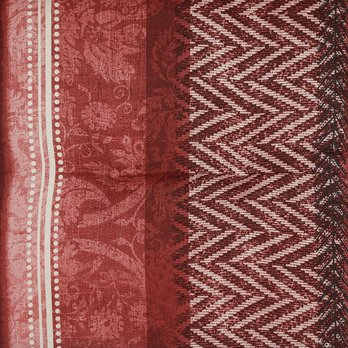 Sesselauflagenset 2-Teilig Rot/Schwarz - Rot/Schwarz, Basics, Textil (50/6/100cm)