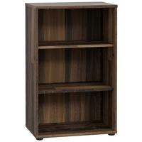 Regal Tempra 2, Barva Staranega Hrasta - temno rjava/barve aluminija, Basics, leseni material (54/86/35cm) - Mömax
