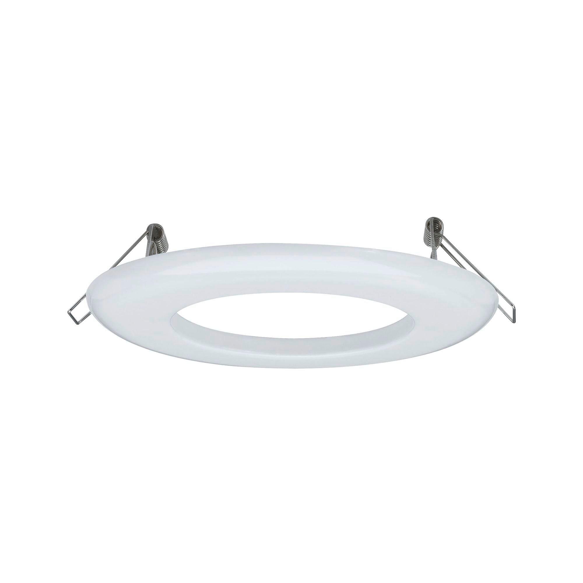 Einbaurahmen Downlight Adapter in Weiß Ø ca. 13cm - Weiß, Basics, Metall (13cm) - Paulmann