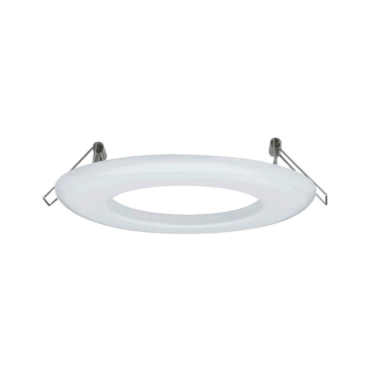 Einbaurahmen Downlight Adapter in Weiß Ø ca. 13cm - Weiß, Basics, Metall (13cm) - Paulmann