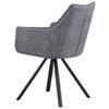 STOL MED ARMSTÖD MARIAN - grå/svart, Design, metall/trä (56/89/61cm) - Mömax